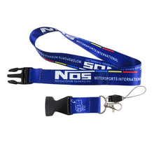 Load image into Gallery viewer, BRAND NEW NOS Car Keychain Tag Rings Keychain JDM Drift Lanyard Blue