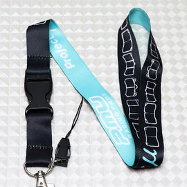 BRAND NEW PROJECT MU JDM Car Keychain Tag Rings Keychain JDM Drift Lanyard Black