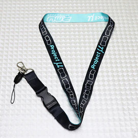 BRAND NEW PROJECT MU JDM Car Keychain Tag Rings Keychain JDM Drift Lanyard Black