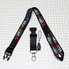 Load image into Gallery viewer, BRAND NEW RALLIART JDM Car Keychain Tag Rings Keychain JDM Drift Lanyard Black