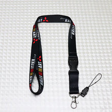 Load image into Gallery viewer, BRAND NEW RALLIART JDM Car Keychain Tag Rings Keychain JDM Drift Lanyard Black
