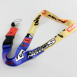BRAND NEW SPOON SPORTS Car Keychain Tag Rings Keychain JDM Drift Lanyard