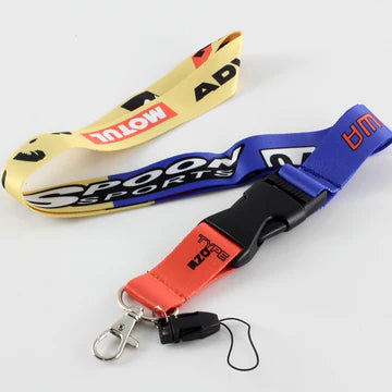 BRAND NEW SPOON SPORTS Car Keychain Tag Rings Keychain JDM Drift Lanyard