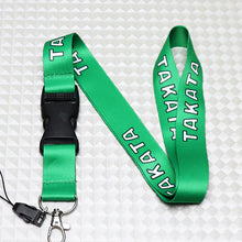 Load image into Gallery viewer, BRAND NEW TAKATA JDM Car Keychain Tag Rings Keychain JDM Drift Lanyard