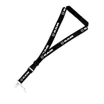 BRAND NEW Dodge RAM Car Keychain Tag Rings Keychain JDM Drift Lanyard Black