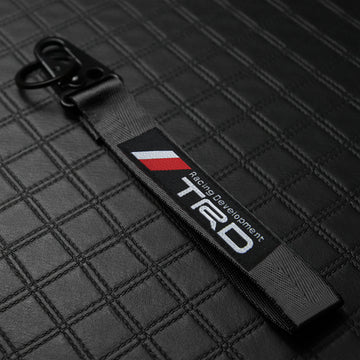 BRAND New JDM TRD Black Racing Keychain Metal key Ring Hook Strap Lanyard Universal