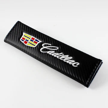Brand New Universal 2PCS Cadillac Carbon Fiber Car Seat Belt Covers Shoulder Pad