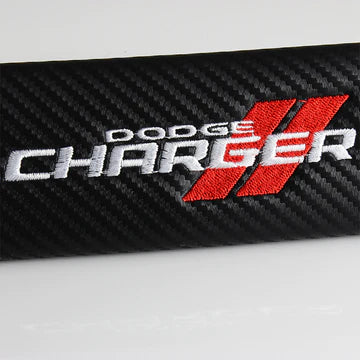 Brand New Universal 2PCS Dodge Charger Carbon Fiber Car Seat Belt Covers Shoulder Pad