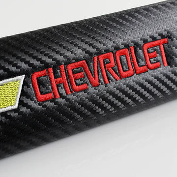 Brand New Universal 2PCS Chevrolet Carbon Fiber Car Seat Belt Covers Shoulder Pad