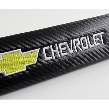 Brand New Universal 2PCS Chevrolet Carbon Fiber Car Seat Belt Covers Shoulder Pad