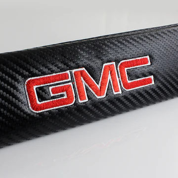 Brand New Universal 2PCS GMC Carbon Fiber Car Seat Belt Covers Shoulder Pad