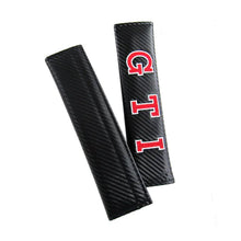 Load image into Gallery viewer, Brand New Universal 2PCS GTI Carbon Fiber Car Seat Belt Covers Shoulder Pad