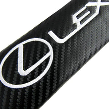 Load image into Gallery viewer, Brand New Universal 2PCS LEXUS Carbon Fiber Car Seat Belt Covers Shoulder Pad
