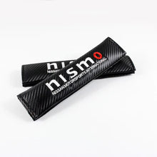 Load image into Gallery viewer, Brand New Universal 2PCS Nismo Carbon Fiber Car Seat Belt Covers Shoulder Pad