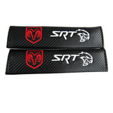 Brand New Universal 2PCS Dodge SRT Carbon Fiber Car Seat Belt Covers Shoulder Pad