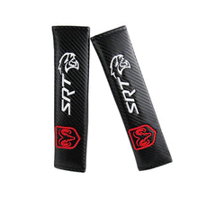 Load image into Gallery viewer, Brand New Universal 2PCS Dodge SRT Carbon Fiber Car Seat Belt Covers Shoulder Pad