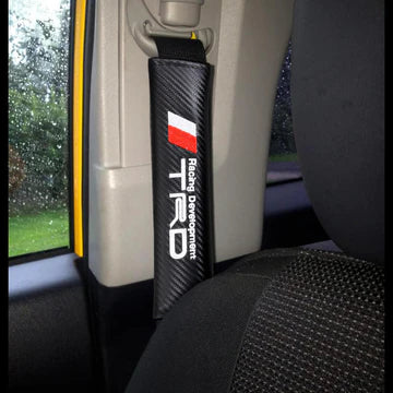 Brand New Universal 2PCS TRD Carbon Fiber Car Seat Belt Covers Shoulder Pad