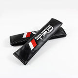 Brand New Universal 2PCS TRD Carbon Fiber Car Seat Belt Covers Shoulder Pad