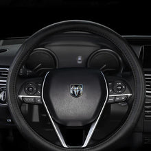 Load image into Gallery viewer, Brand New Universal Dodge Ram Black PVC Leather Steering Wheel Cover 14.5&quot;-15.5&quot; Inches