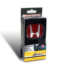 Load image into Gallery viewer, BRAND NEW JDM RED H EMBLEM FOR STEERING WHEEL CIVIC &amp; ACCORD 50MM X 40MM