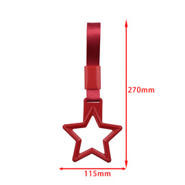 Brand New Star Handle Red JDM TSURIKAWA Ring Subway Train Bus Red Handle Strap Charm Drift
