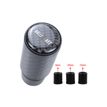 Load image into Gallery viewer, Brand New Universal Ralliart Black Real Carbon Fiber Racing Gear Stick Shift Knob For MT Manual M12 M10 M8
