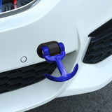 Brand New JDM Universal Front / Rear Cool Blue Track Racing Style ABS Tow Hook Ring Sticker For All Car Model