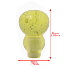 Load image into Gallery viewer, BRAND NEW JDM UNIVERSAL GOURD Glitter Yellow Manual Car Racing Gear Shift Knob Shifter M8 M10 M12