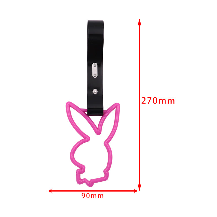 Brand New Playboy Bunny Shaped Purple JDM TSURIKAWA Subway Bus Handle Strap Charm Drift