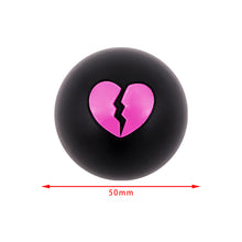 Load image into Gallery viewer, BRAND NEW JDM BROKEN HEART Gear Shifter Black Ball Manual Gear Stick Shift Knob w/ Adapters