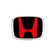 Load image into Gallery viewer, BRAND NEW JDM BLACK/RED H EMBLEM FOR STEERING WHEEL CIVIC &amp; ACCORD 50MM X 40MM