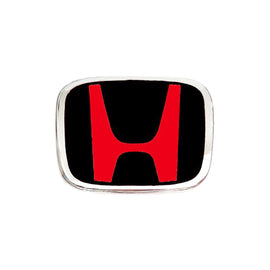 BRAND NEW JDM BLACK/RED H EMBLEM FOR STEERING WHEEL CIVIC & ACCORD 50MM X 40MM