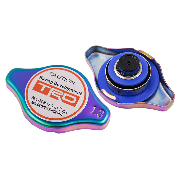 Brand New JDM 1.3bar 9mm TRD Neo-Chrome Racing Cap High Pressure Radiator Cap For Toyota