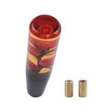 Load image into Gallery viewer, Brand New 1PCS Universal 20CM JDM Clear Red Real Flowers Manual Car Black Base Racing Stick Shift Knob M8 M10 M12
