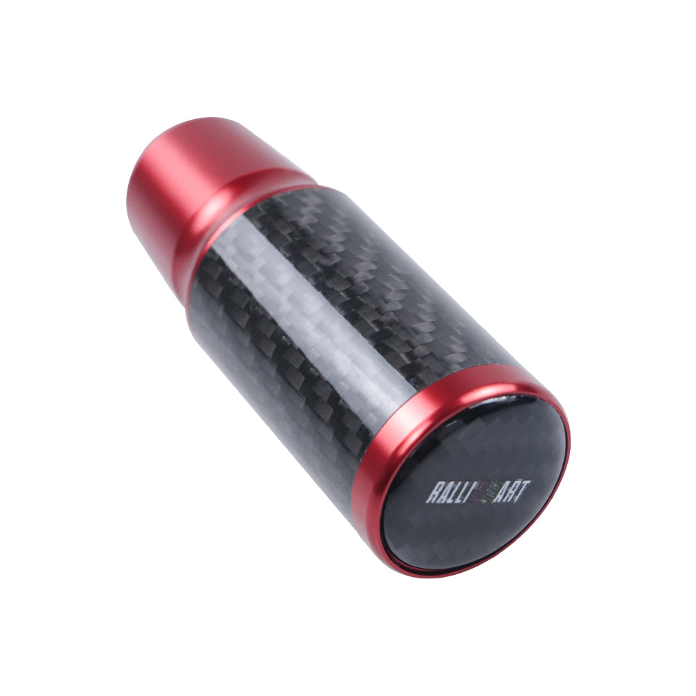 Brand New Universal Ralliart Red Real Carbon Fiber Racing Gear Stick Shift Knob For MT Manual M12 M10 M8