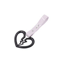 Load image into Gallery viewer, Brand New Broken Heart Carbon Fiber JDM TSURIKAWA Subway Bus Handle Strap Charm Drift