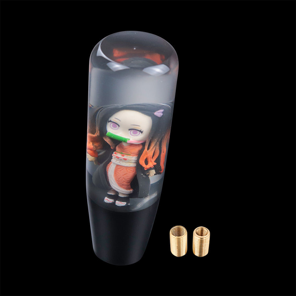 Brand New Universal Anime Character Crystal Clear Stick Car Manual Gear Shift Knob Shifter Lever Cover