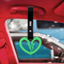Brand New Broken Heart Green JDM TSURIKAWA Subway Bus Handle Strap Charm Drift