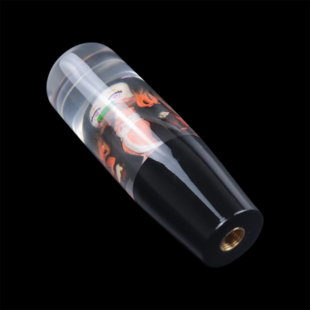 Brand New Universal Anime Character Crystal Clear Stick Car Manual Gear Shift Knob Shifter Lever Cover