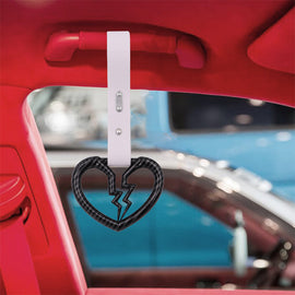 Brand New Broken Heart Carbon Fiber JDM TSURIKAWA Subway Bus Handle Strap Charm Drift