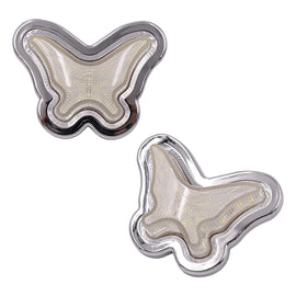 BRAND NEW 2PCS Clear Butterfly Shaped Side Marker / Accessory / Led Light / Turn Signal