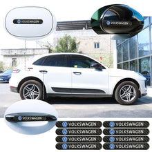 Load image into Gallery viewer, Brand New 8PCS Volkswagen Real Carbon Fiber Black Car Trunk Side Fenders Door Badge Scratch Guard Sticker