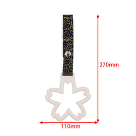 Brand New Sakura Flower White JDM TSURIKAWA Subway Bus Handle Strap Charm Drift