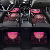 Brand New 4PCS UNIVERSAL ANIME Racing Fabric Car Floor Mats Interior Carpets