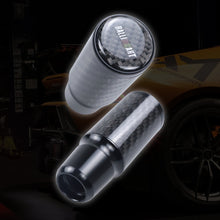 Load image into Gallery viewer, Brand New Universal Ralliart Black Real Carbon Fiber Racing Gear Stick Shift Knob For MT Manual M12 M10 M8