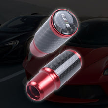Load image into Gallery viewer, Brand New Universal Ralliart Red Real Carbon Fiber Racing Gear Stick Shift Knob For MT Manual M12 M10 M8