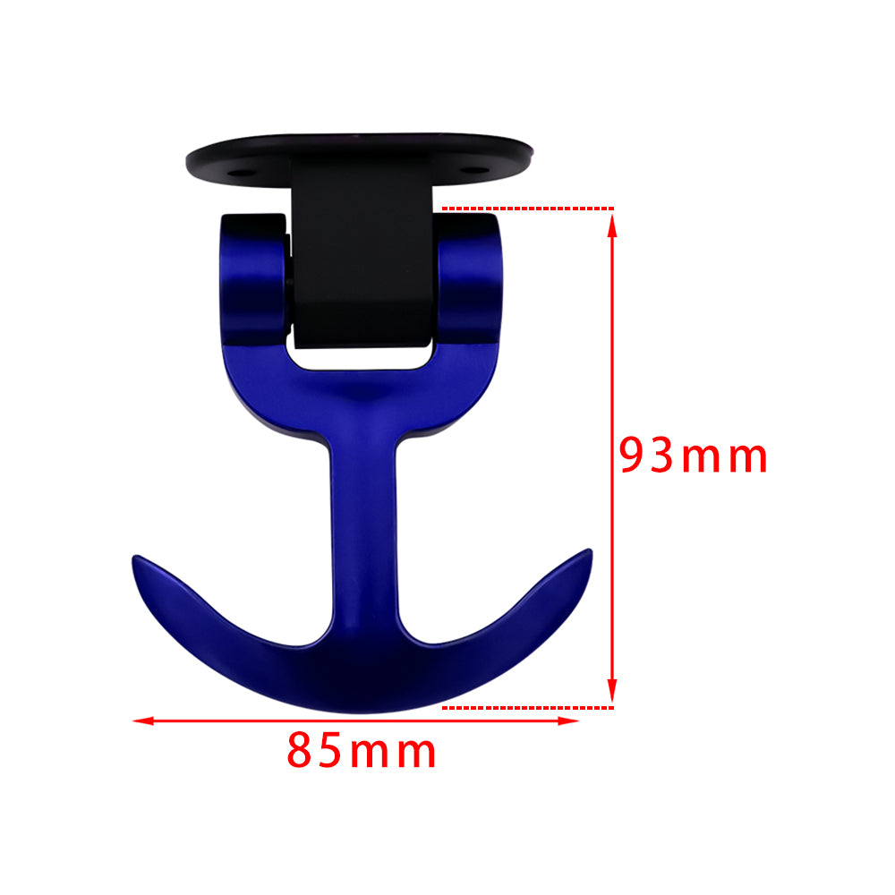 Brand New JDM Universal Front / Rear Cool Blue Track Racing Style ABS Tow Hook Ring Sticker For All Car Model