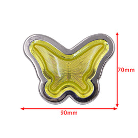 BRAND NEW 1PCS Yellow Butterfly Shaped Side Marker / Accessory / Led Light / Turn Signal