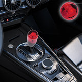 Brand New 1PCS Universal 10CM JDM Clear Red Real Flowers Manual Car Black Base Racing Stick Shift Knob M8 M10 M12