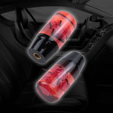 Load image into Gallery viewer, Brand New 1PCS Universal 10CM JDM Clear Red Real Flowers Manual Car Black Base Racing Stick Shift Knob M8 M10 M12